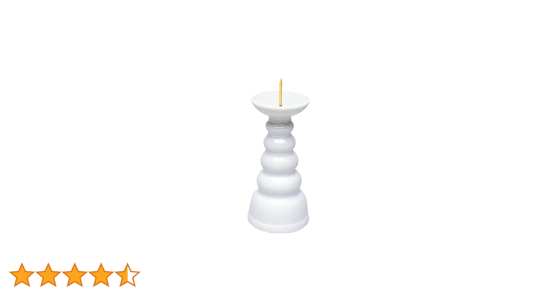 Amazon｜マルエス ろうそく立て 白3.0寸ロー立 ホワイト｜具足